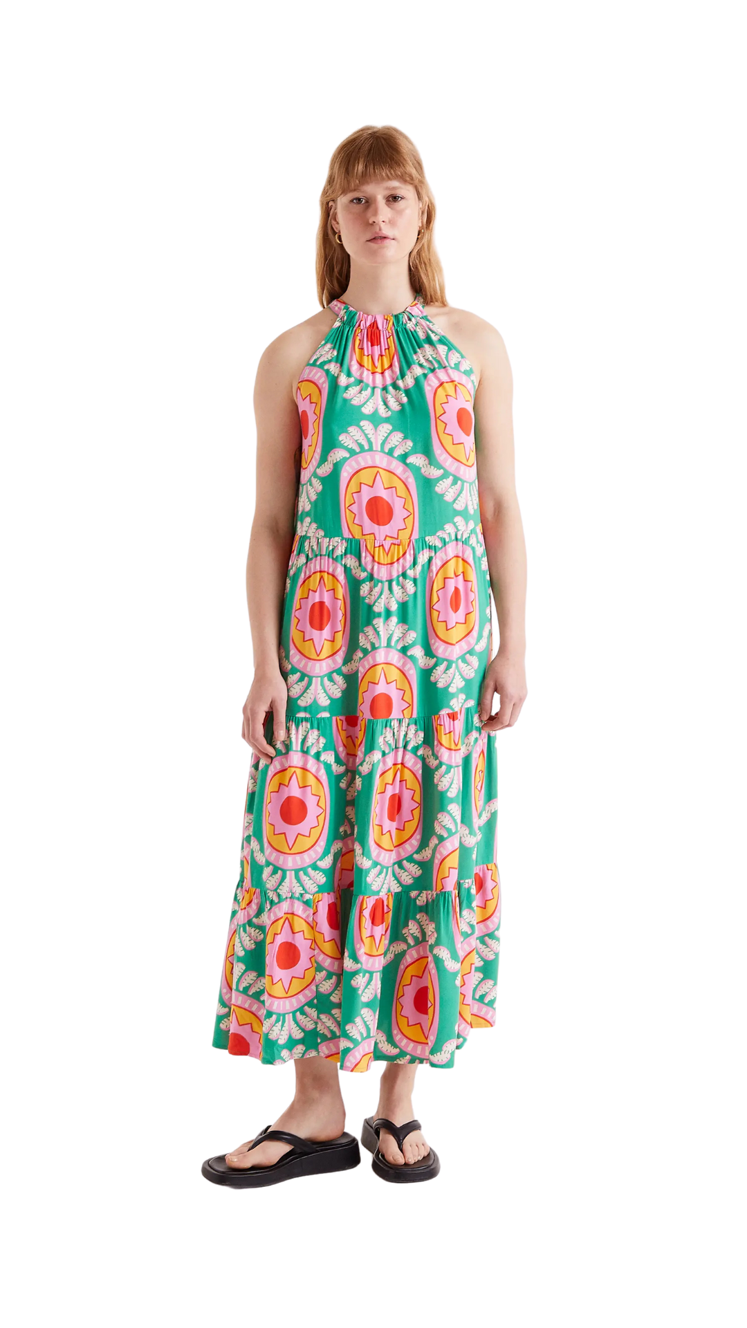 Vestido midi estampado Curitiba