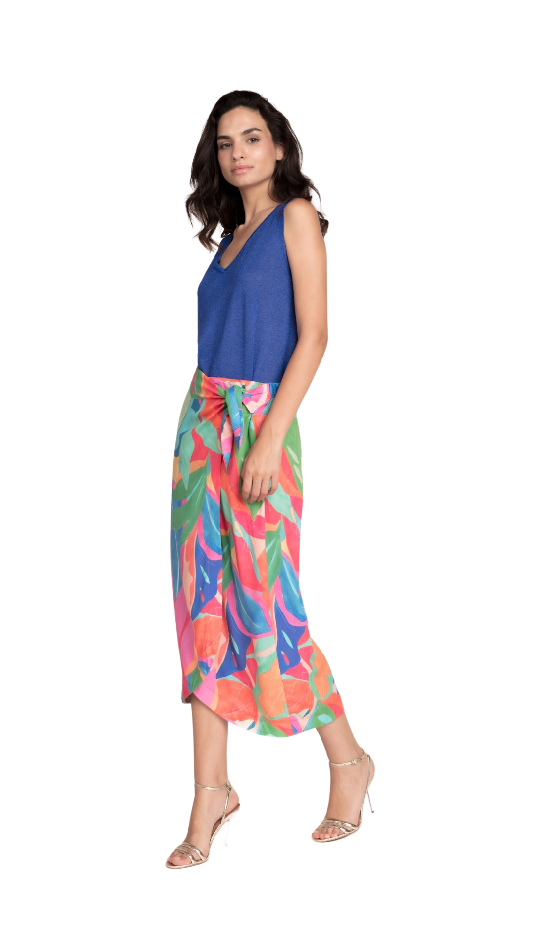 Falda Floral Multicolor