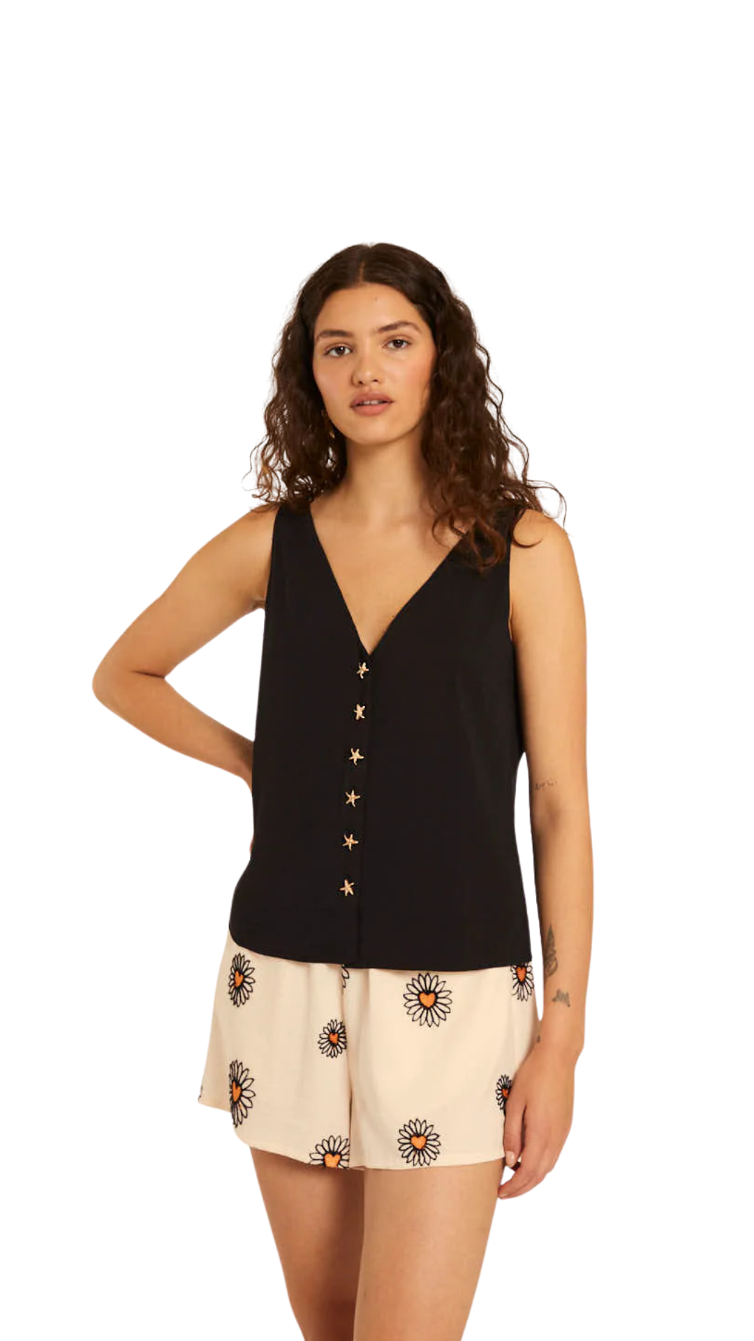 TOP BOTONES ESTRELLAS NEGRO