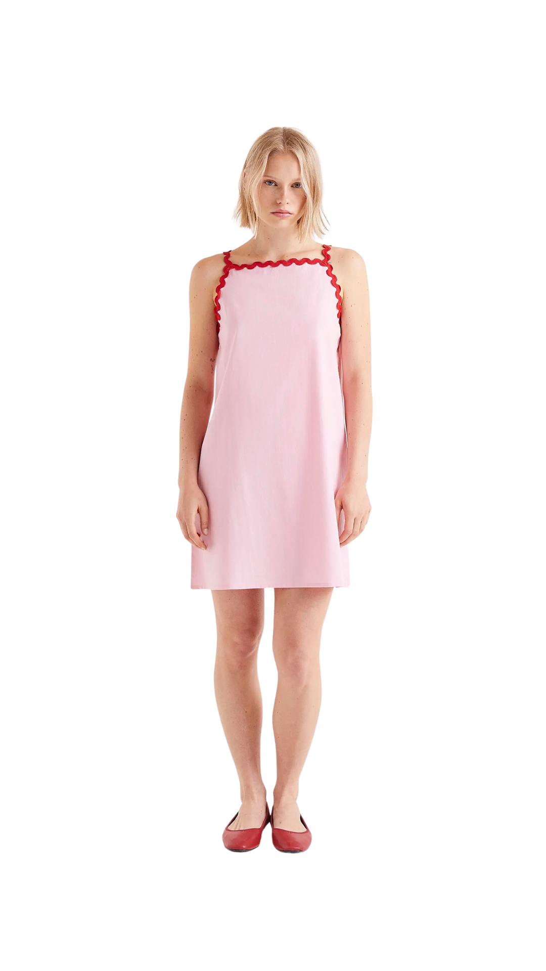 Vestido corto picunela rosa