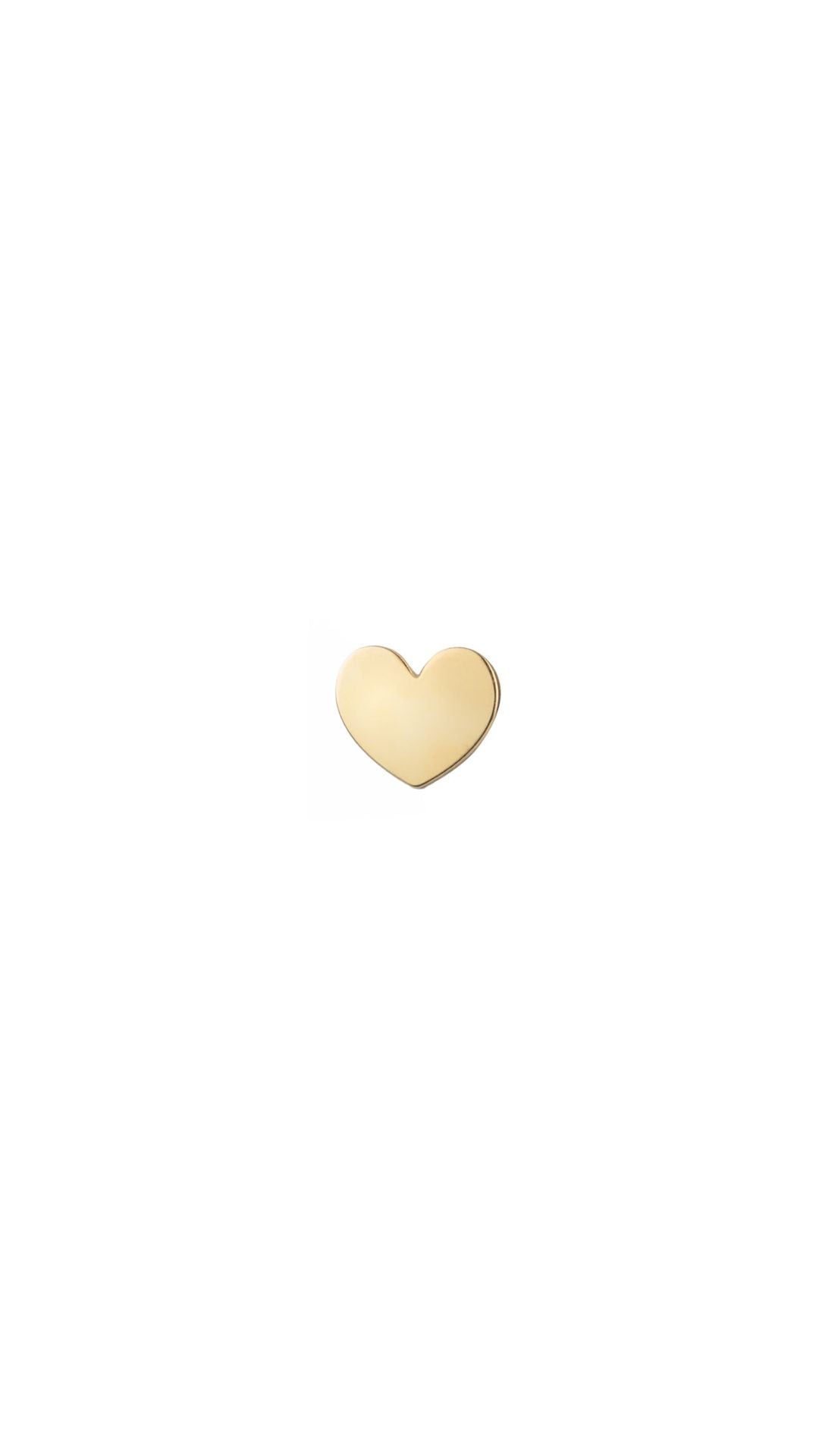 LARGE GOLDEN HEART EARRING