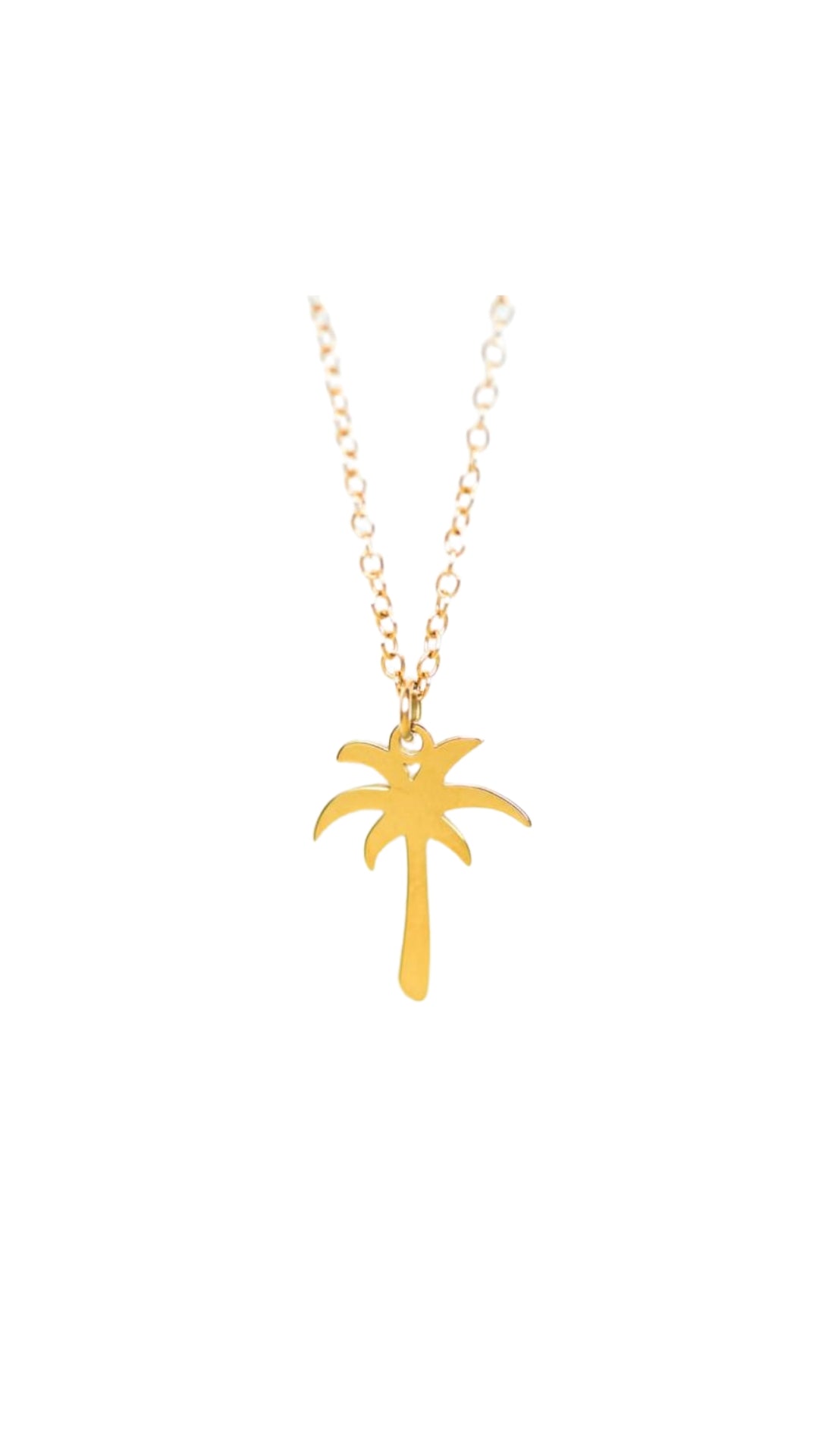 Gold Palm Tree Necklace