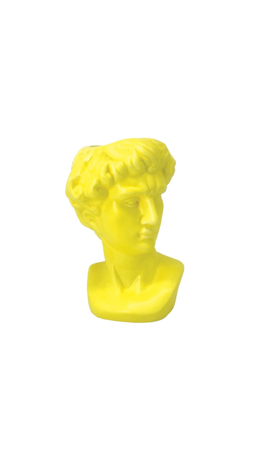 Greek Vase Head Yellow Medium
