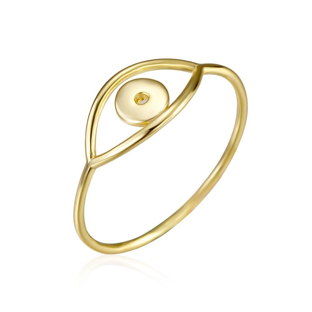 Anillo Ojo Dorado Anillo Oro 