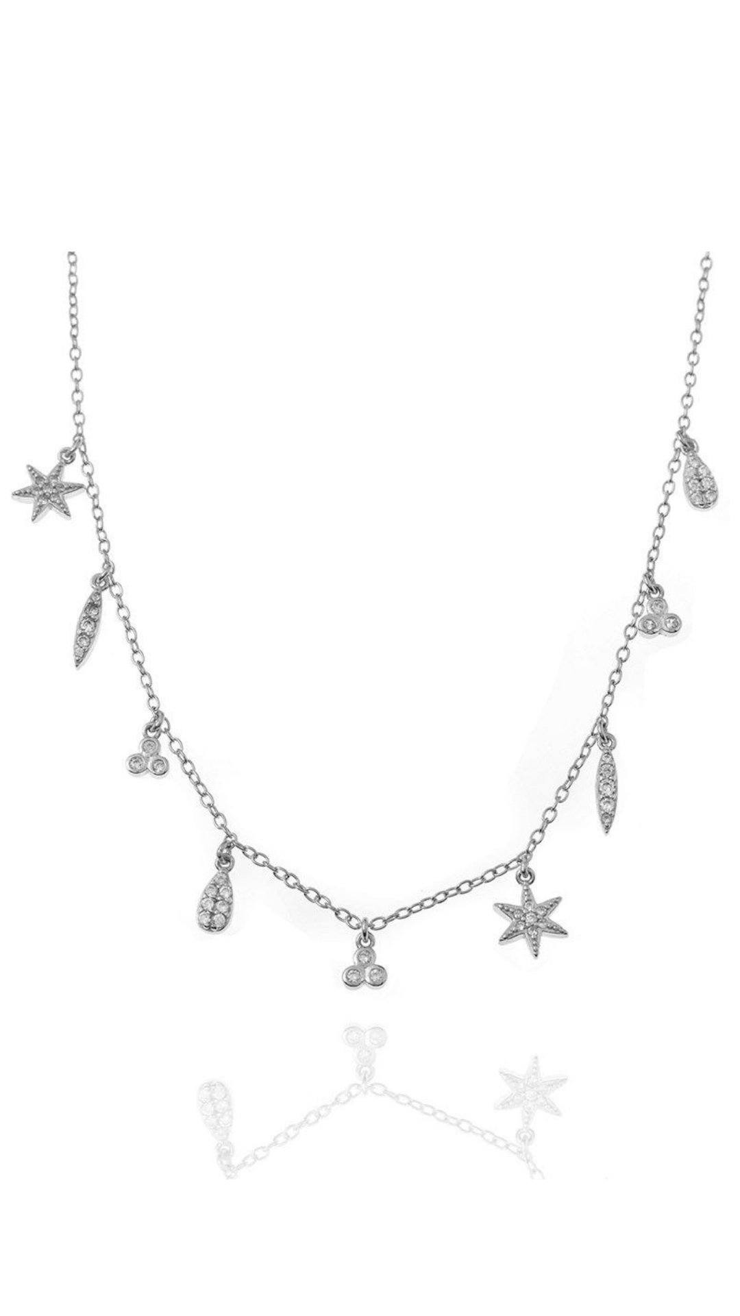 Collar Charms Circonita Collar Plata 