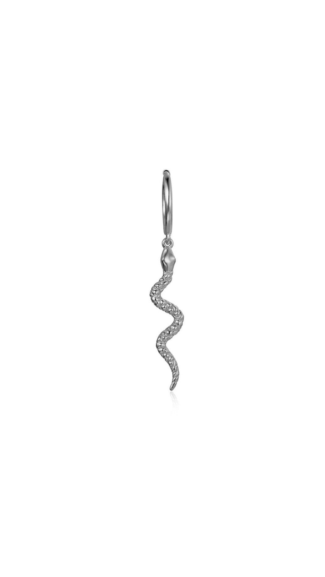 PENDIENTE ARO SERPIENTE PENDIENTE Plata 