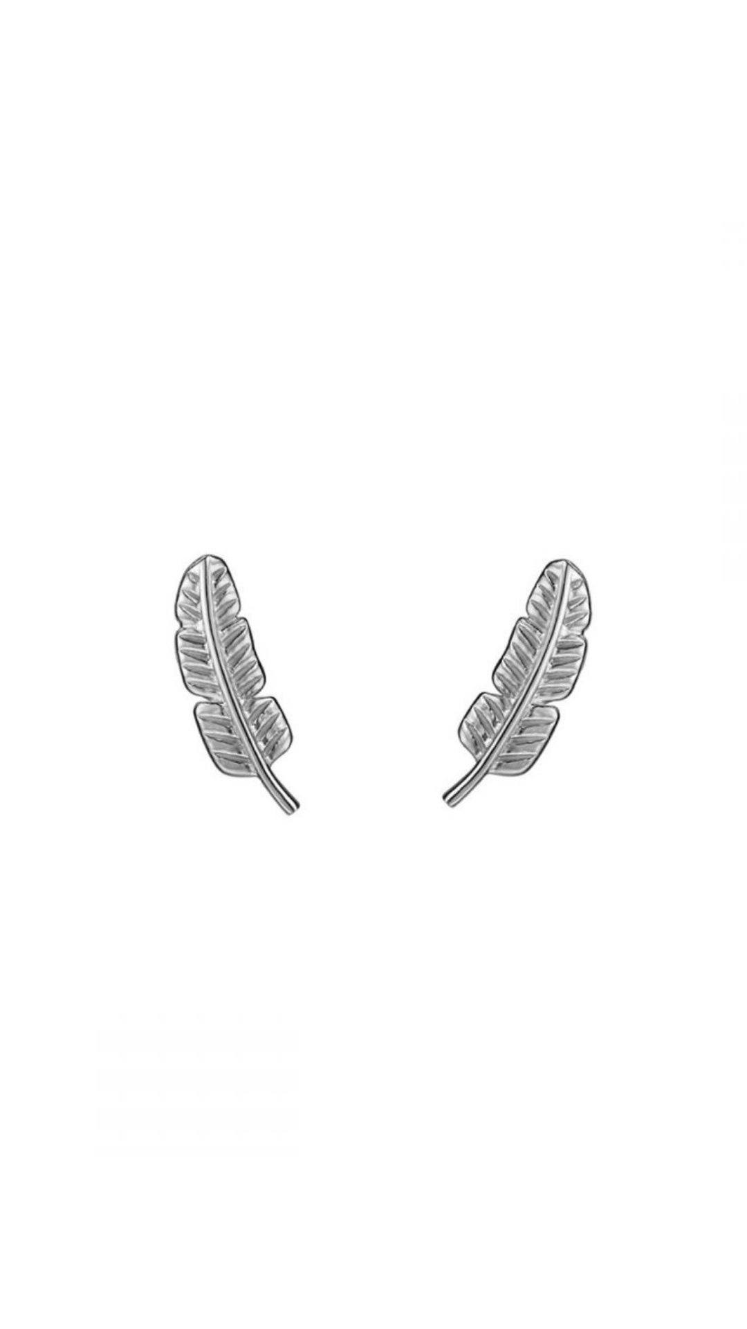 PENDIENTE PLUMA PENDIENTE Plata 
