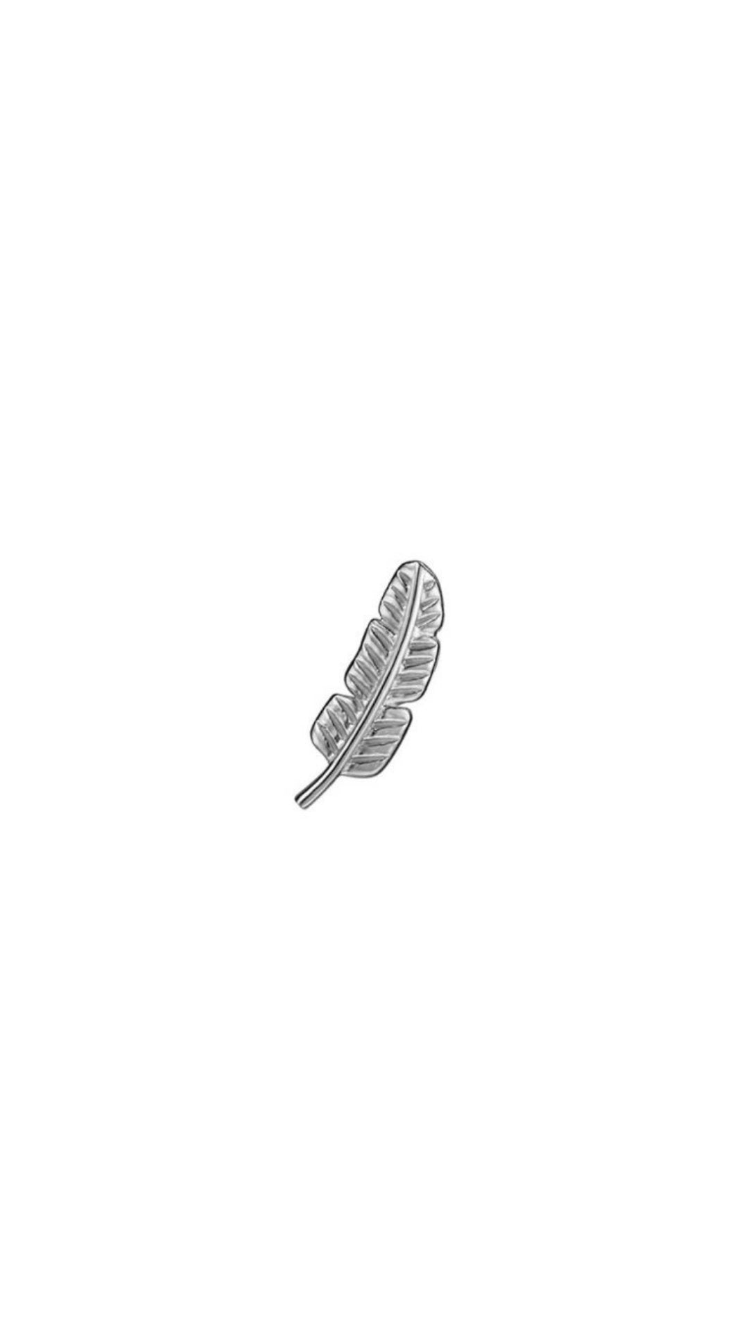 PENDIENTE PLUMA PENDIENTE Plata 
