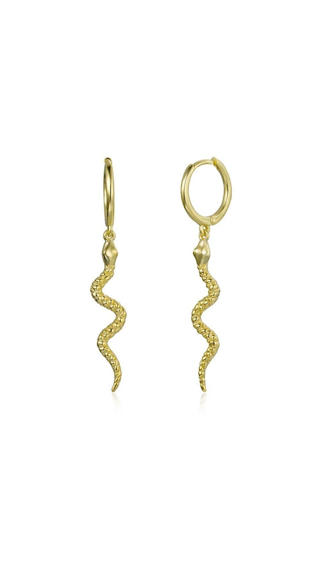 PENDIENTES ARO SERPIENTE DORADO PENDIENTE Oro 