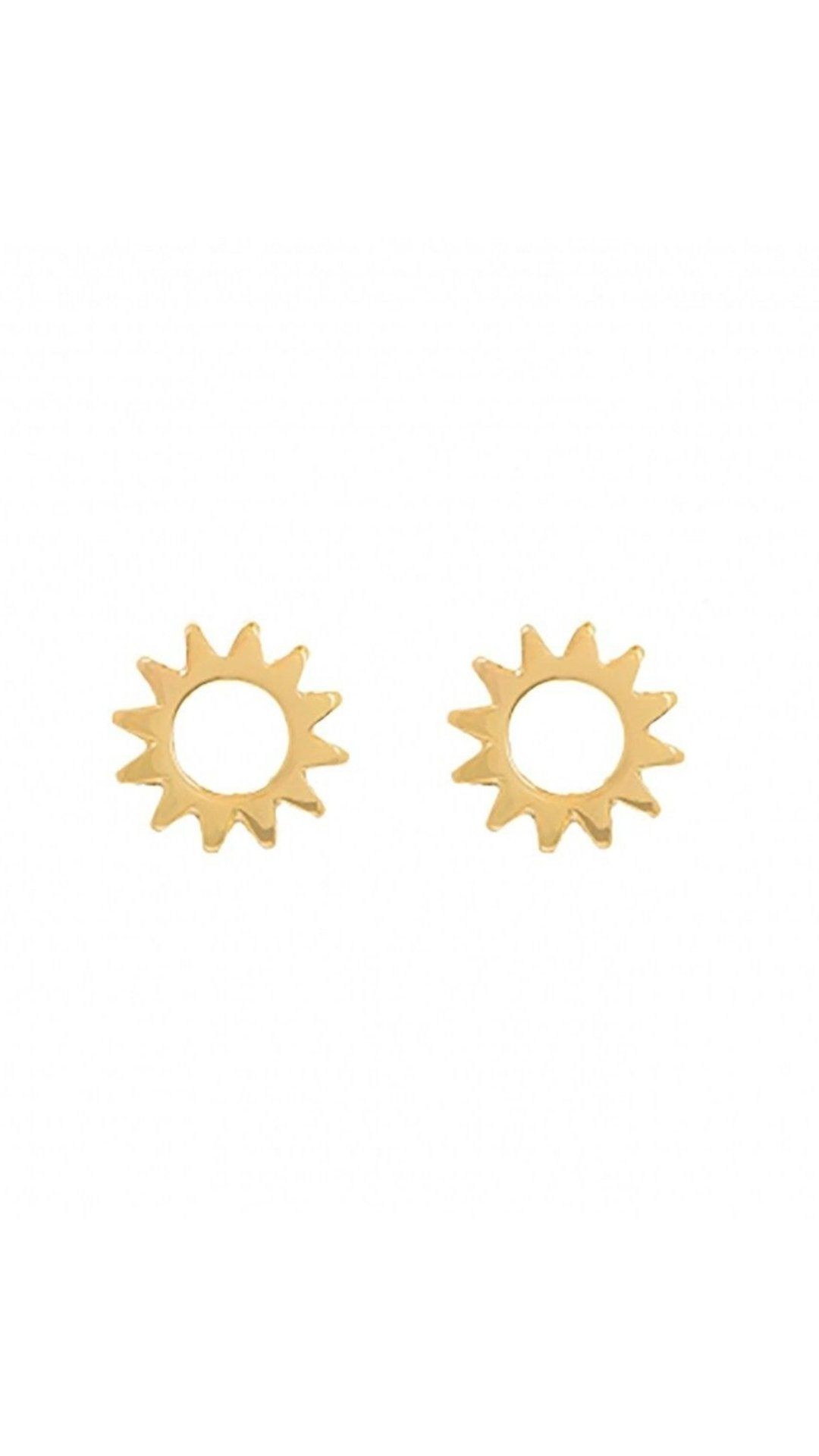 Pendientes Sol hueco dorado PENDIENTE Dorado 
